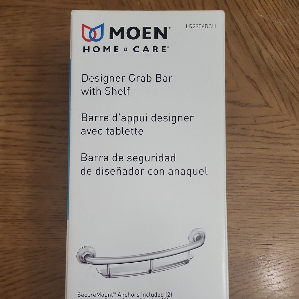 Moen Home Care Chrome Grab Bar with Shelf